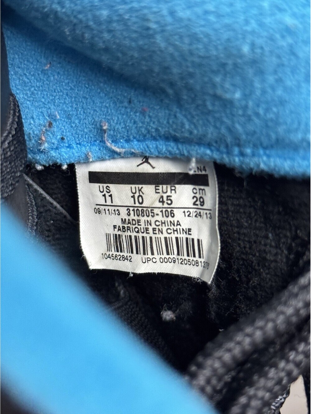 Size 11 - Air Jordan 10 Retro 2014 Powder Blue - Picture 8 of 9